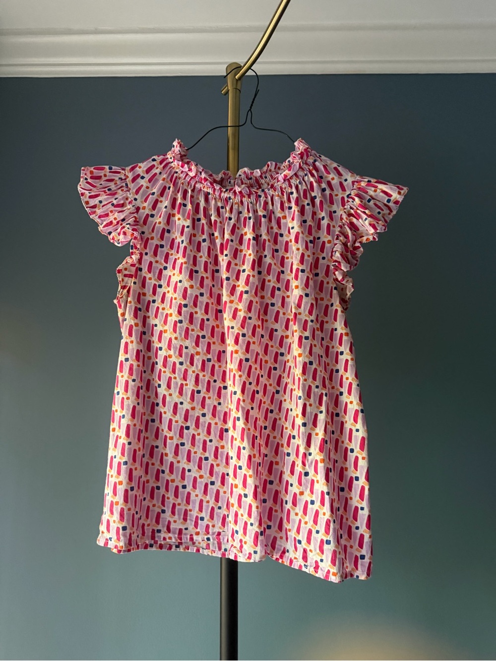 THML Printed Ruffle Blouse